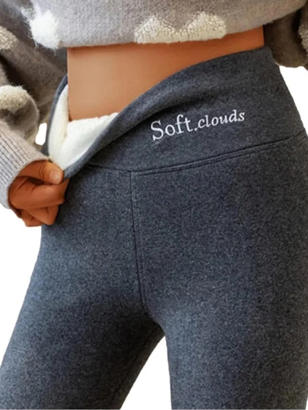 Fleece-Lined Gray pants
